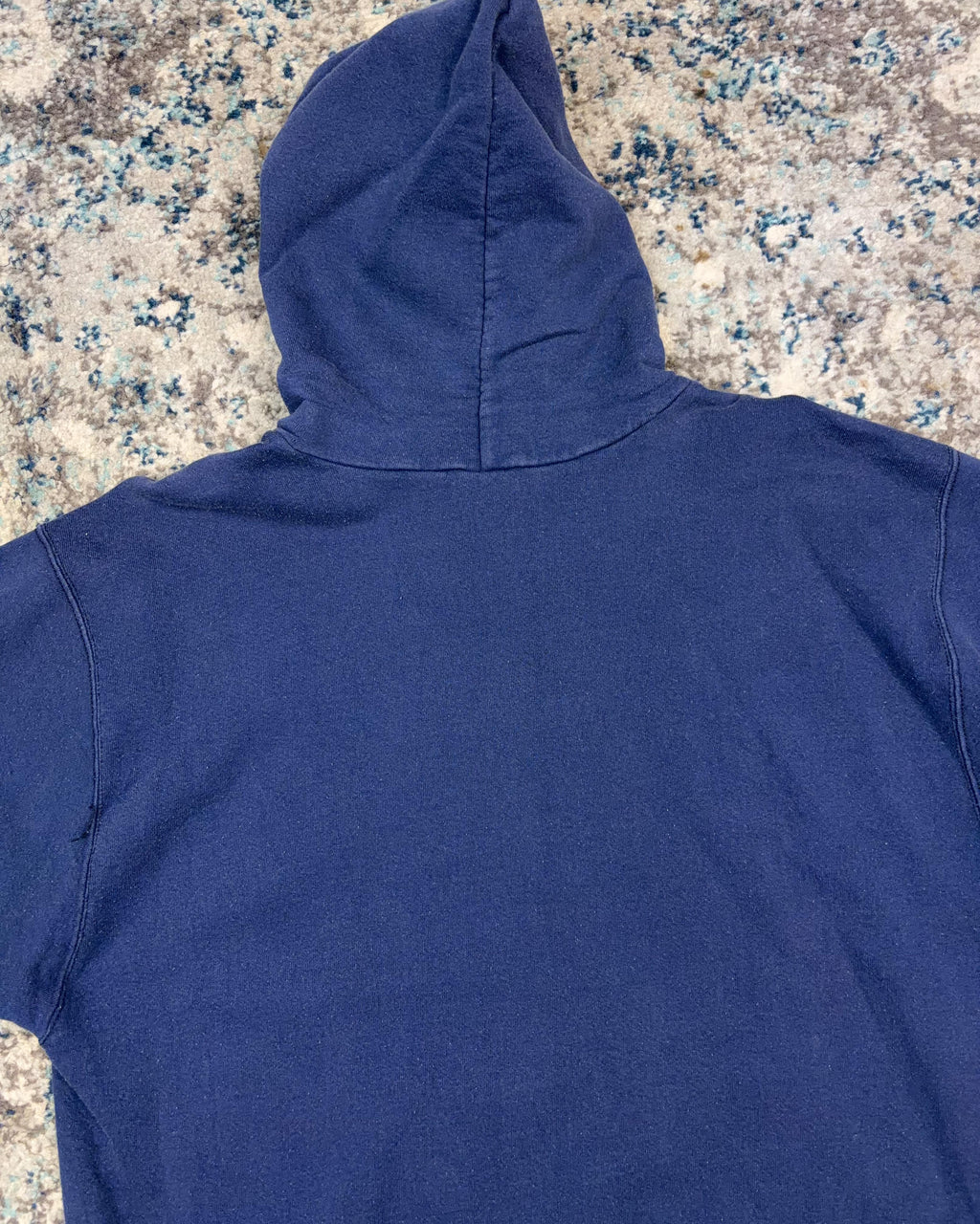 Vintage 90s Nike Embroidered Mini Swoosh Hooded Sweatshirt Size Large