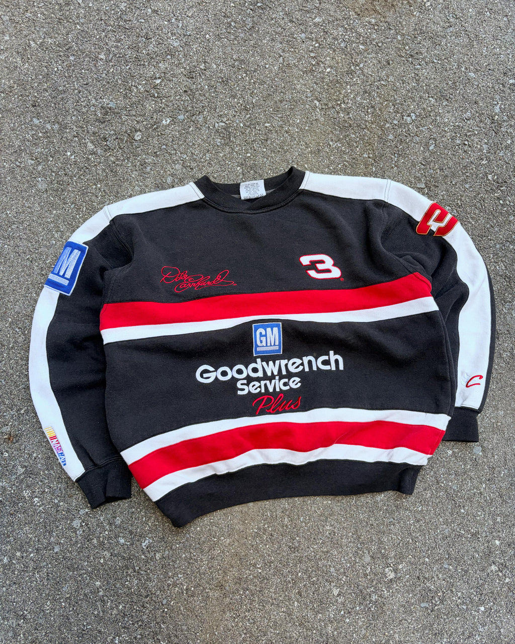 Vintage Dale Earnhardt #3 Nascar Goodwrench Racing Embroidered Sweatshirt Size Medium