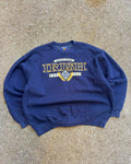 Vintage Notre Dame Fighting Irish NCAA Embroidered Crest Sweatshirt Size XL