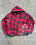 Vintage Polo Ralph Lauren Embroidered Pony Plaid Full Zip Hooded Sweatshirt Size XL