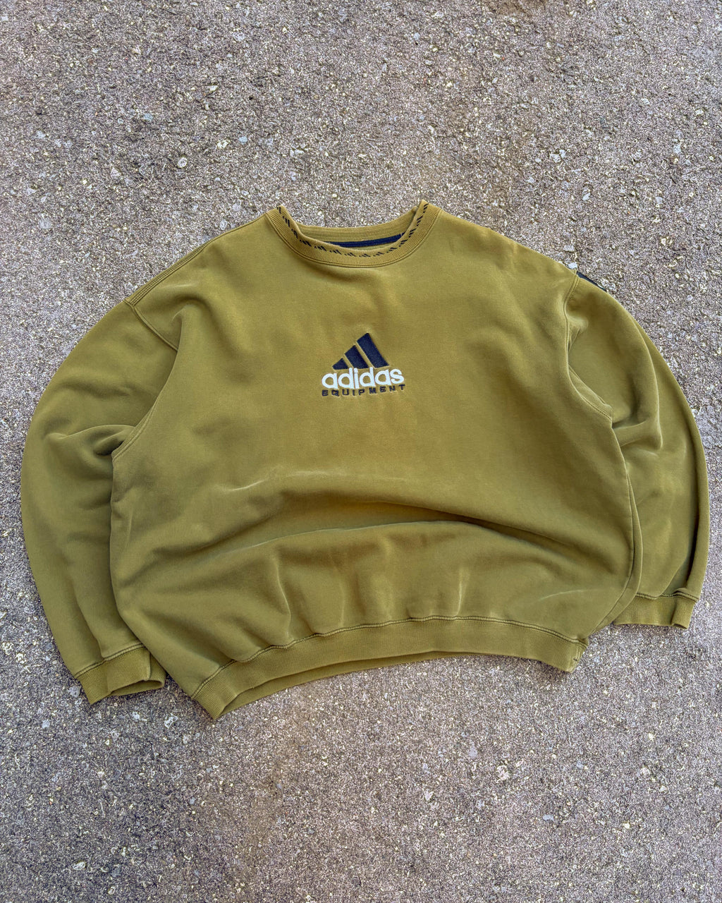 Vintage 90s Adidas Equipment Embroidered Spellout Logo Crewneck Sweatshirt Size XL
