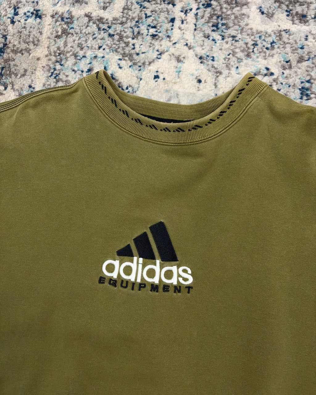 Vintage 90s Adidas Equipment Embroidered Spellout Logo Crewneck Sweatshirt Size XL