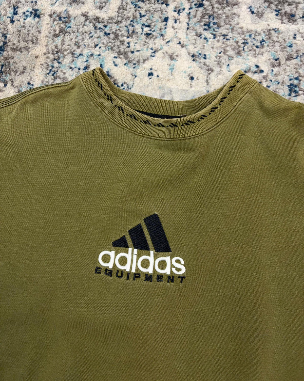 Vintage 90s Adidas Equipment Embroidered Spellout Logo Crewneck Sweatshirt Size XL