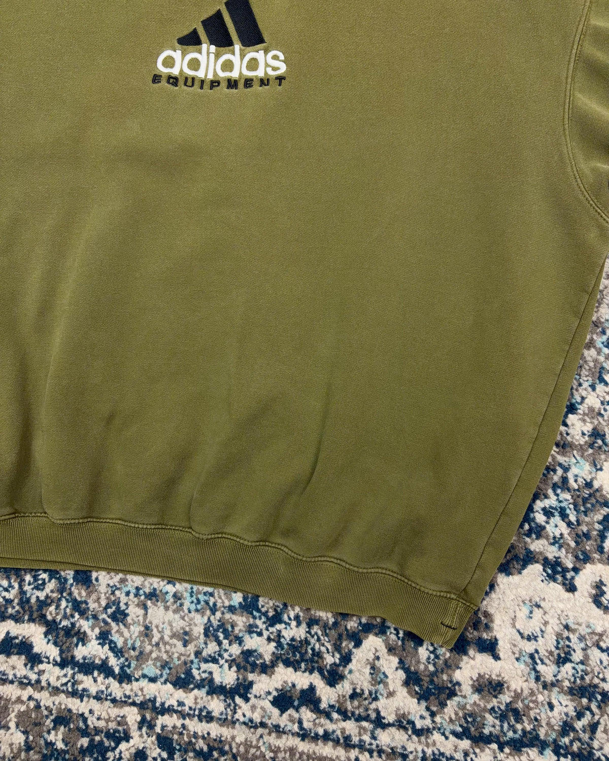 Vintage 90s Adidas Equipment Embroidered Spellout Logo Crewneck Sweatshirt Size XL