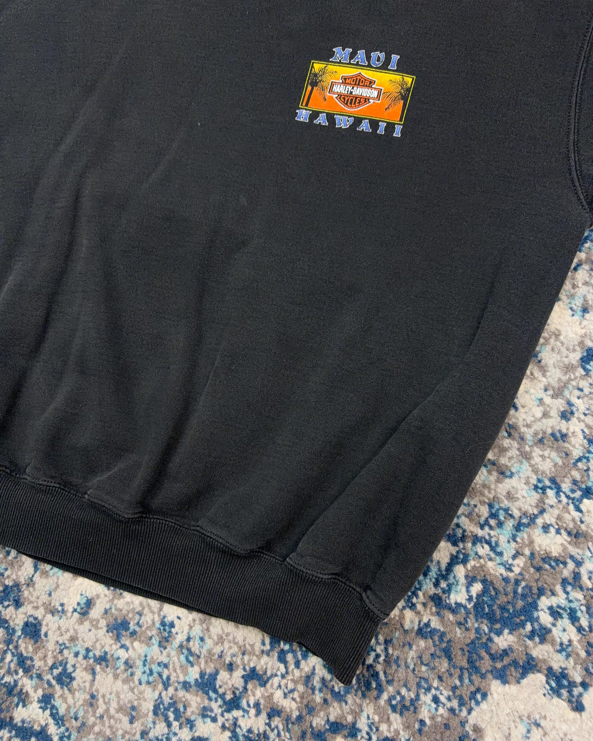 Vintage 1999 Harley Davidson Classic Logo Hawaii Maui Crewneck Sweatshirt Size Large
