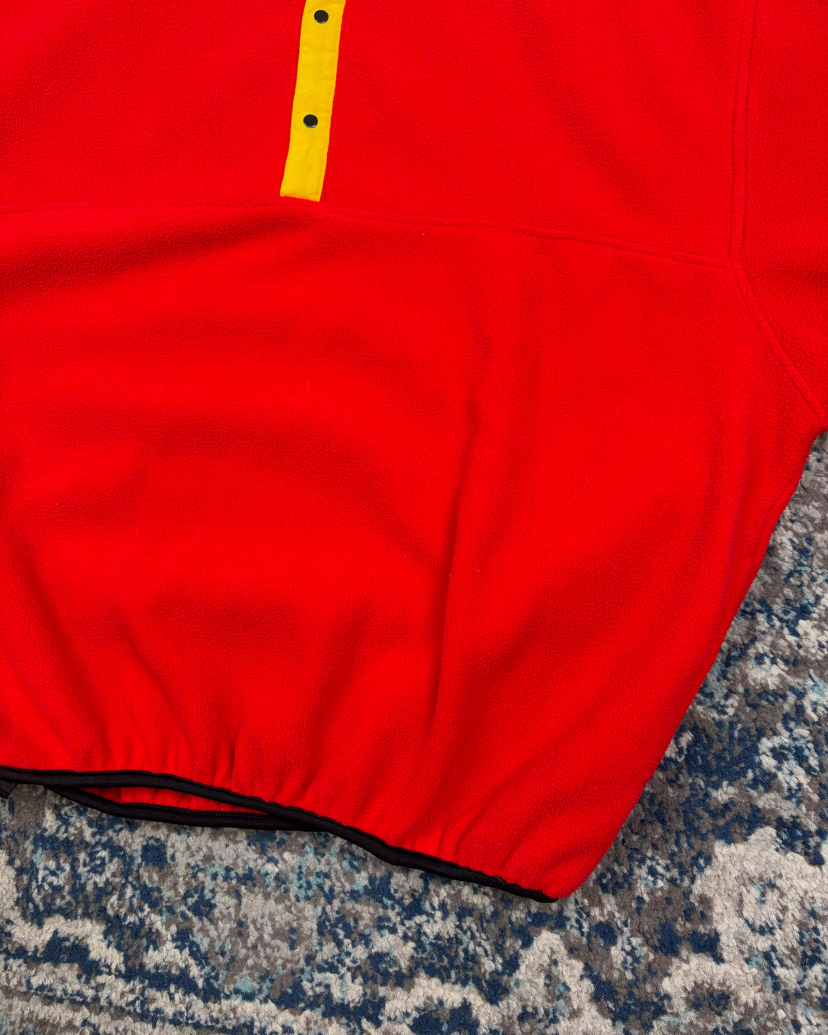 Vintage 90s Marlboro Adventure Team Fleece Pullover 1/2 Button Sweatshirt Size XL