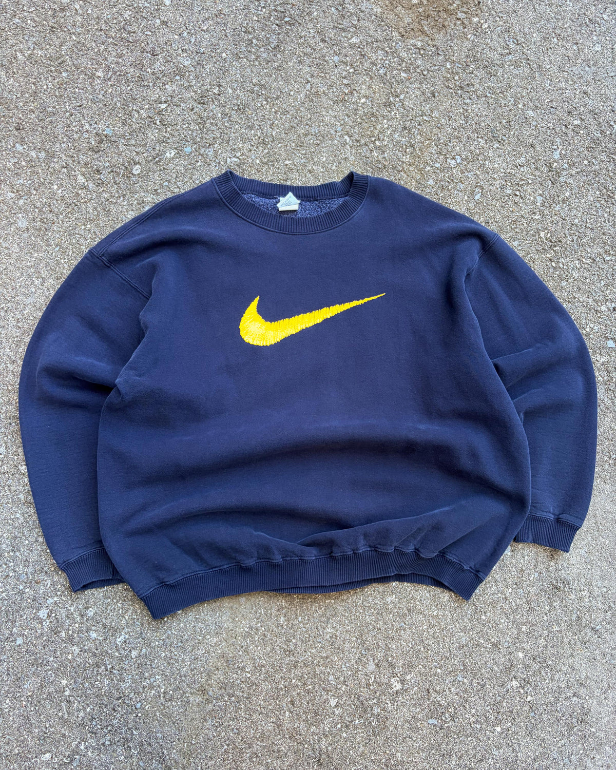 Vintage 90s Nike Big Swoosh Graphic Crewneck Sweatshirt Size 2XL
