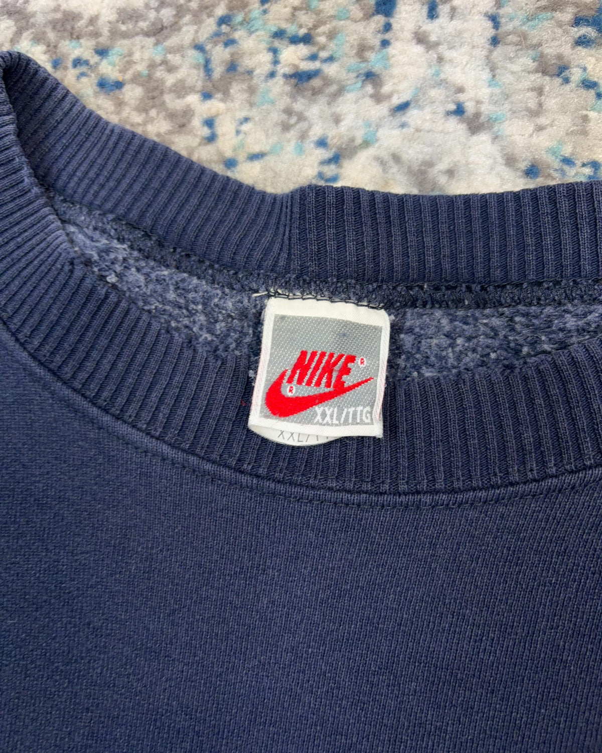 Vintage 90s Nike Big Swoosh Graphic Crewneck Sweatshirt Size 2XL