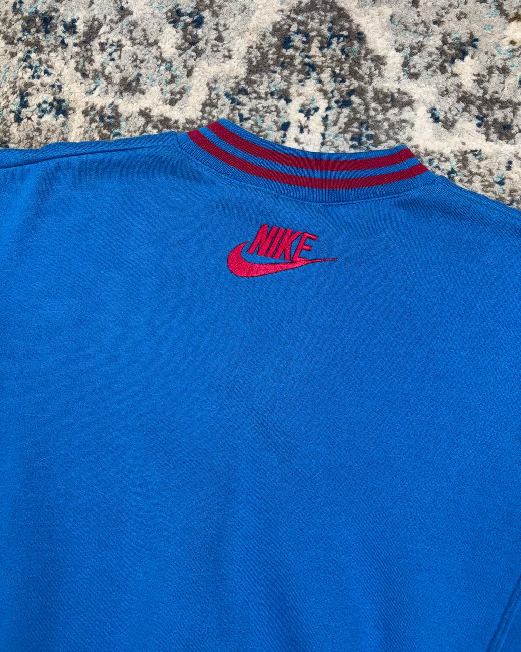 Vintage 90s Nike Force Embroidered Spellout Two Tone Crewneck Sweatshirt Size Medium