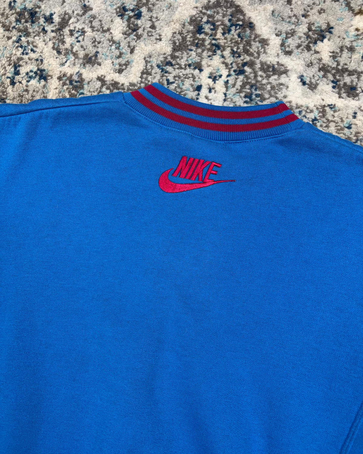 Vintage 90s Nike Force Embroidered Spellout Two Tone Crewneck Sweatshirt Size Medium