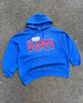 Vintage 1995 New York Giants NFL Spellout Graphic Hooded Sweatshirt Size XL