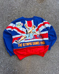 Vintage 80s Adidas Stockholm Olympic Games Union Jack Crewneck Sweatshirt Size Small