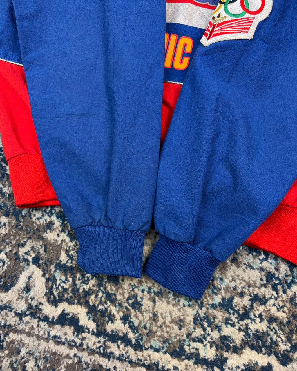 Vintage 80s Adidas Stockholm Olympic Games Union Jack Crewneck Sweatshirt Size Small