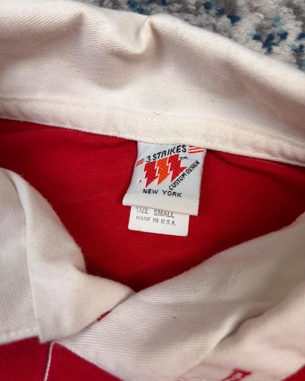 Vintage 80s/90s Marlboro Embroidered Logo Collared 1/4 Button Long Sleeve T-Shirt Size Small