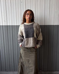 Vintage 90s 417 By Van Heusen Block Pattern Pullover Knit Sweater Size Medium