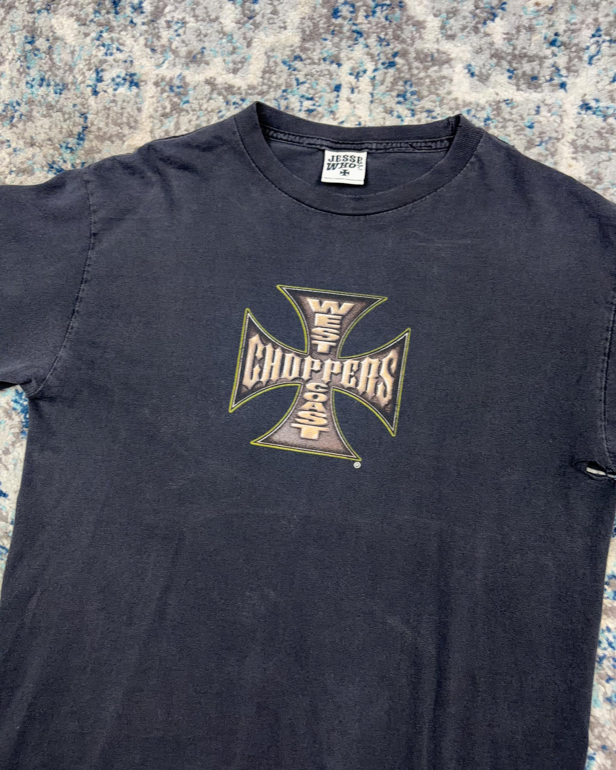 Vintage Y2K West Coast Choppers Long Beach Logo Graphic Long Sleeve T-Shirt Size Medium