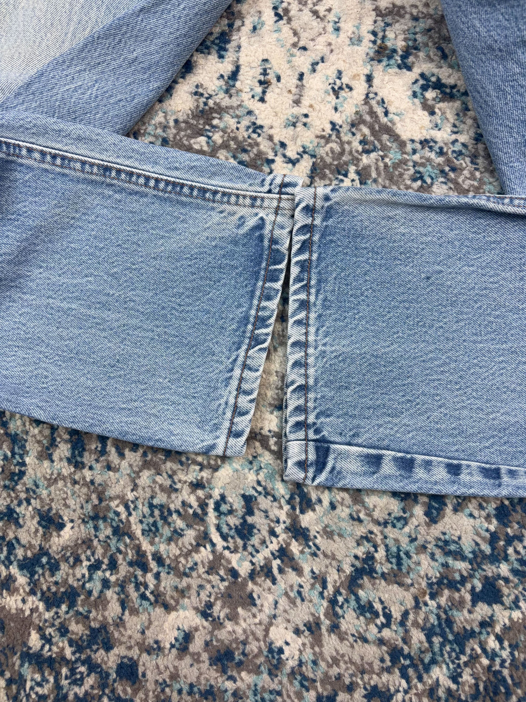 Vintage Carhartt FR Canvas Workwear Medium Wash Denim Pants Size 33