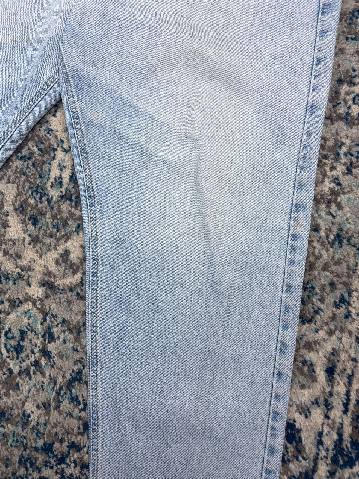 Vintage Carhartt Tapered Fit Light Wash Denim Workwear Pants Size 40