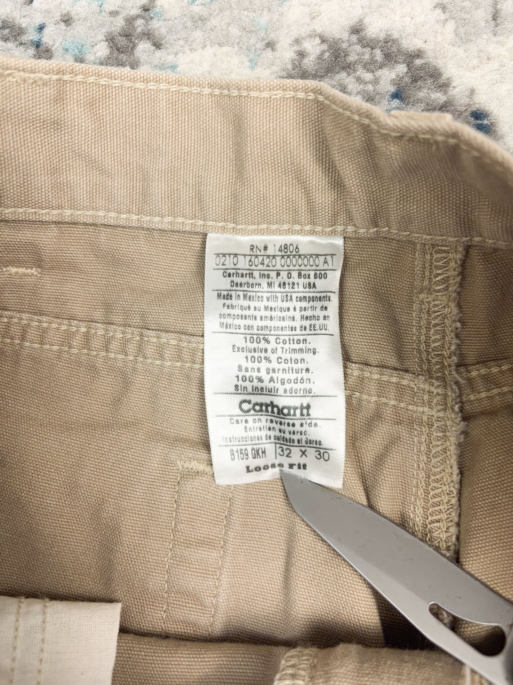 Vintage Carhartt Relaxed Fit Canvas Workwear Lightweight Carpenter Pants Size 31