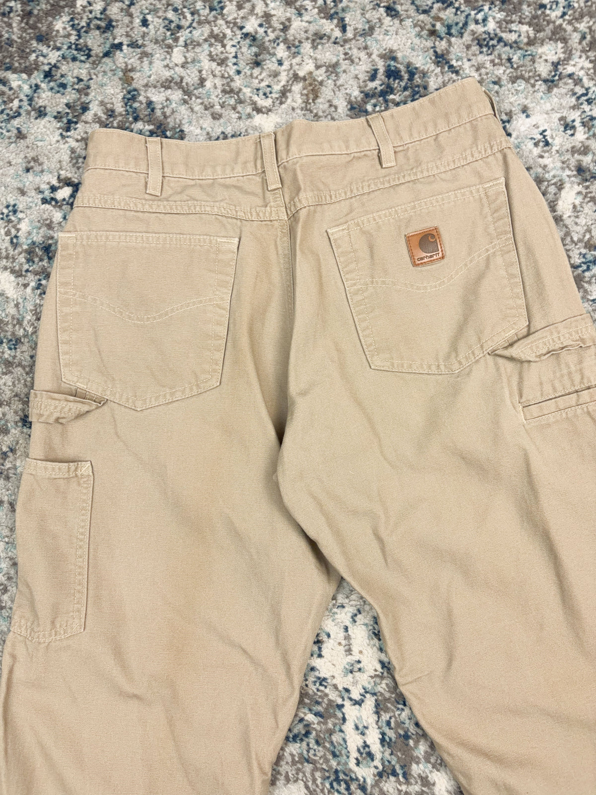 Vintage Carhartt Relaxed Fit Canvas Workwear Lightweight Carpenter Pants Size 31