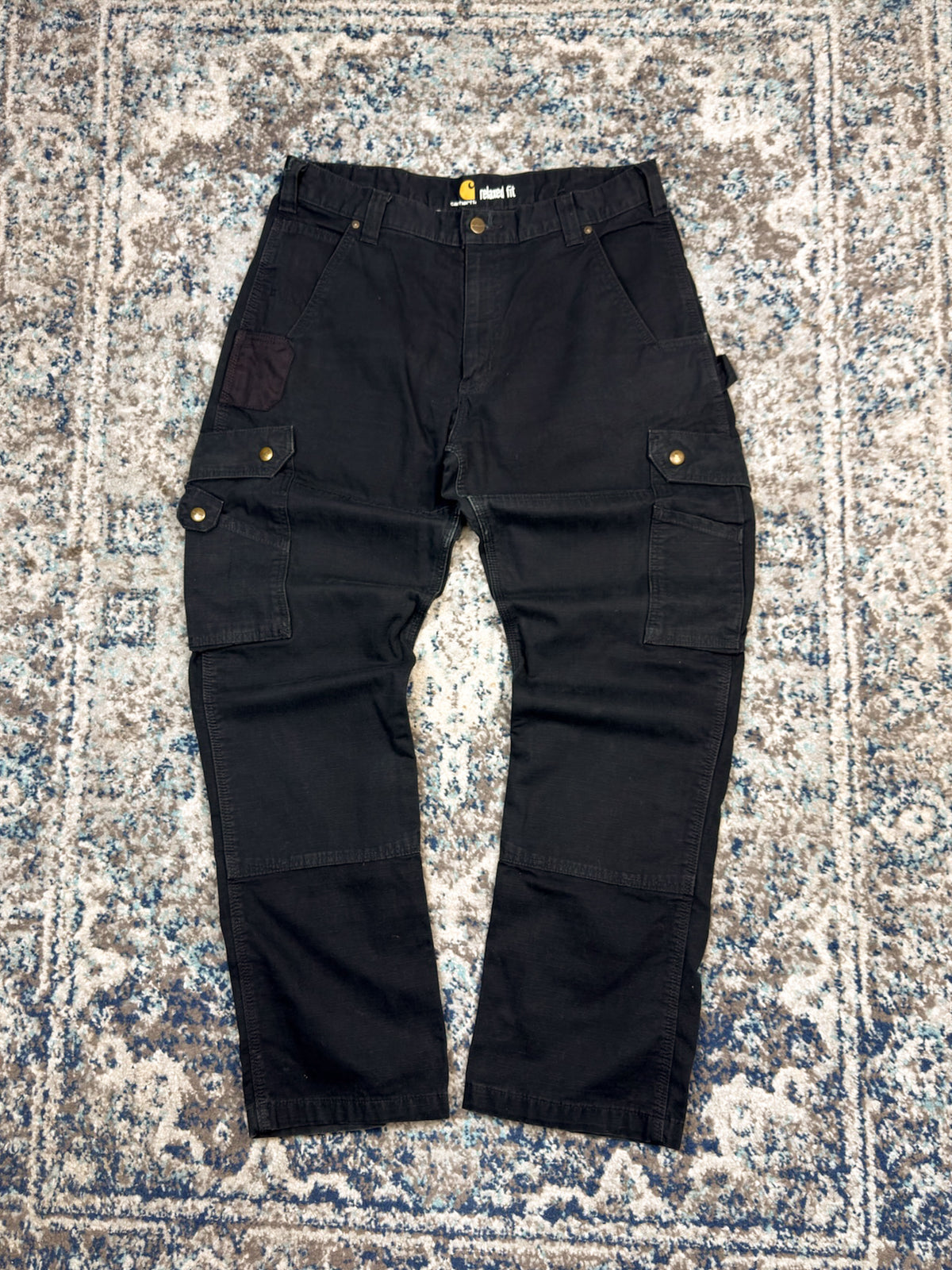Carhartt Relaxed Fit Canvas Workwear Cargo Pants Size 34