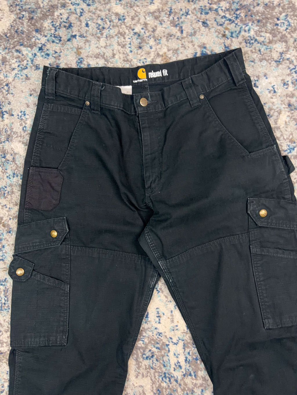 Carhartt Relaxed Fit Canvas Workwear Cargo Pants Size 34