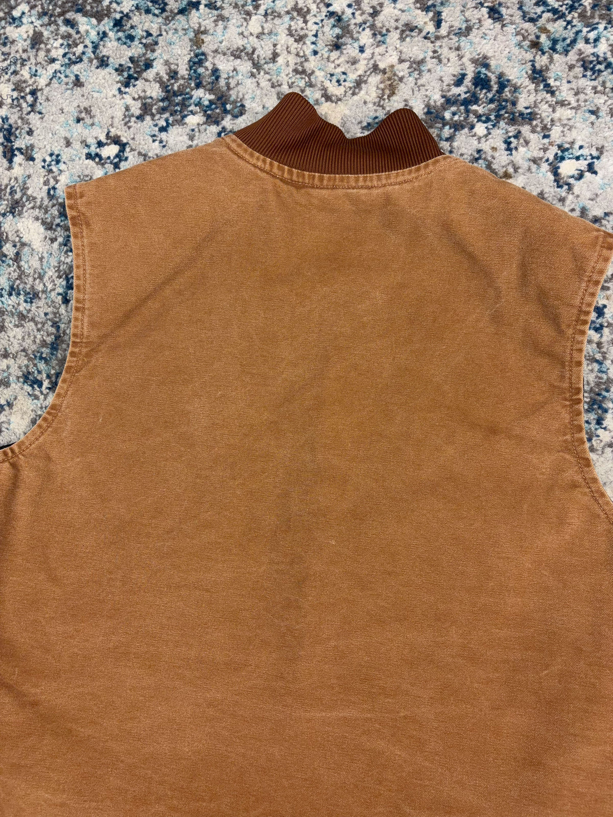 Vintage Carhartt Quilted Lined Canvas Workwear Vest Jacket Size