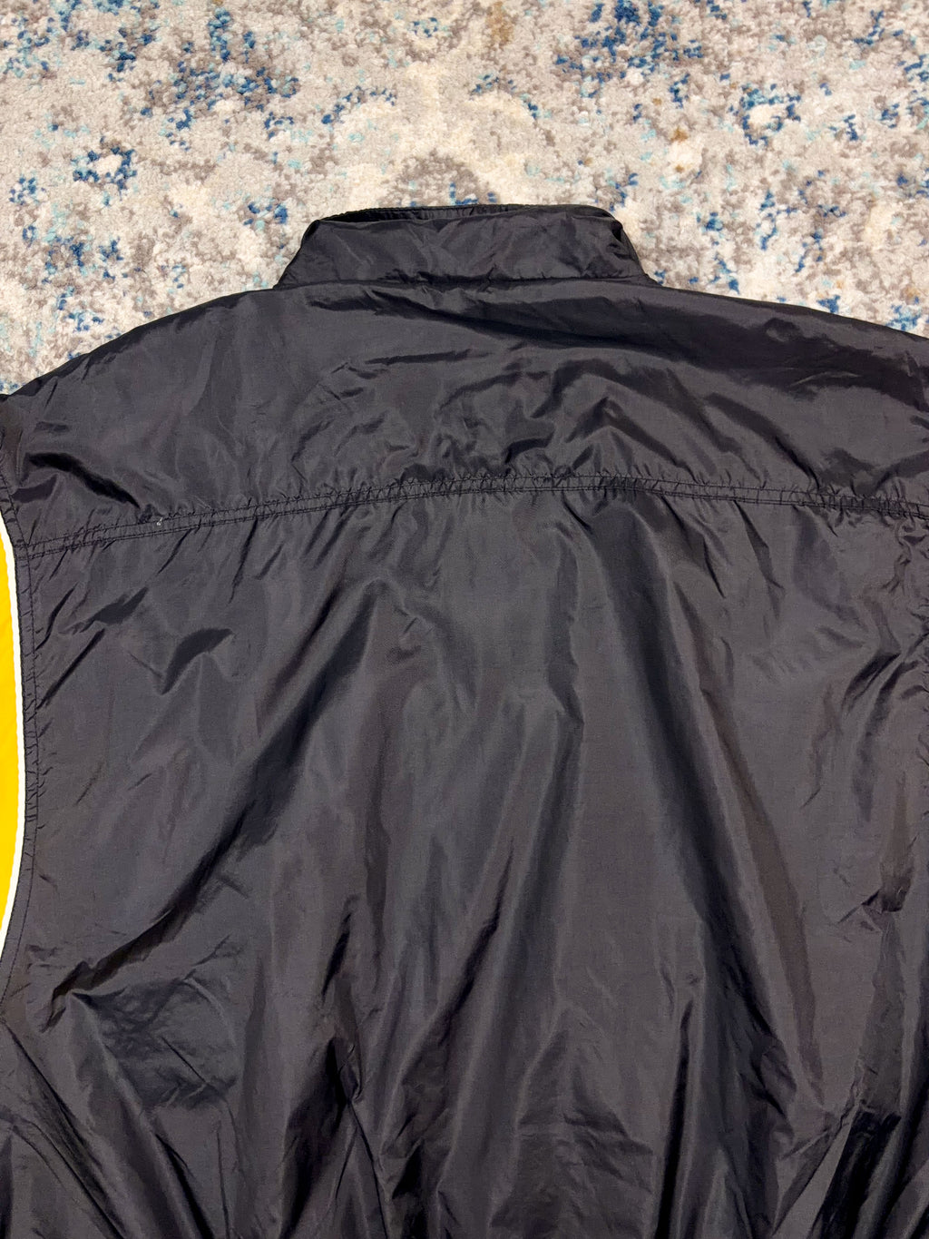 Vintage 90s Pittsburgh Steelers NFL Starter Embroidered Sleeve Spellout Windbreaker Jacket Size XL