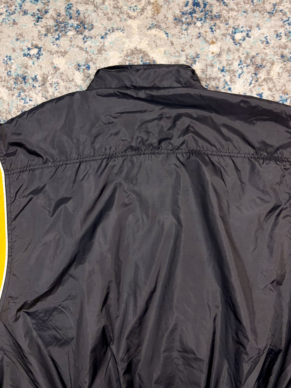 Vintage 90s Pittsburgh Steelers NFL Starter Embroidered Sleeve Spellout Windbreaker Jacket Size XL
