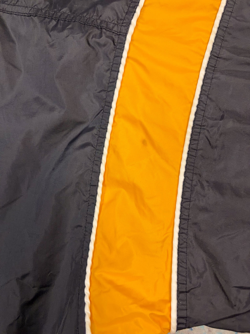 Vintage 90s Pittsburgh Steelers NFL Starter Embroidered Sleeve Spellout Windbreaker Jacket Size XL