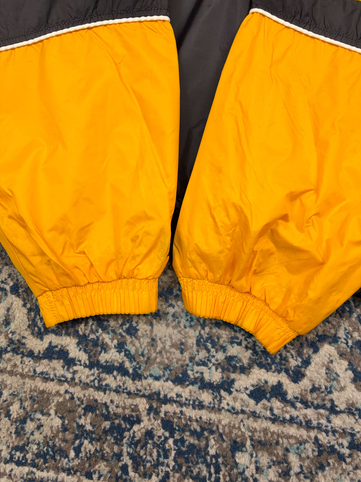 Vintage 90s Pittsburgh Steelers NFL Starter Embroidered Sleeve Spellout Windbreaker Jacket Size XL