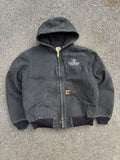 Vintage Carhartt Insulated Canvas Workwear Hooded Active Jacket Size Medium
