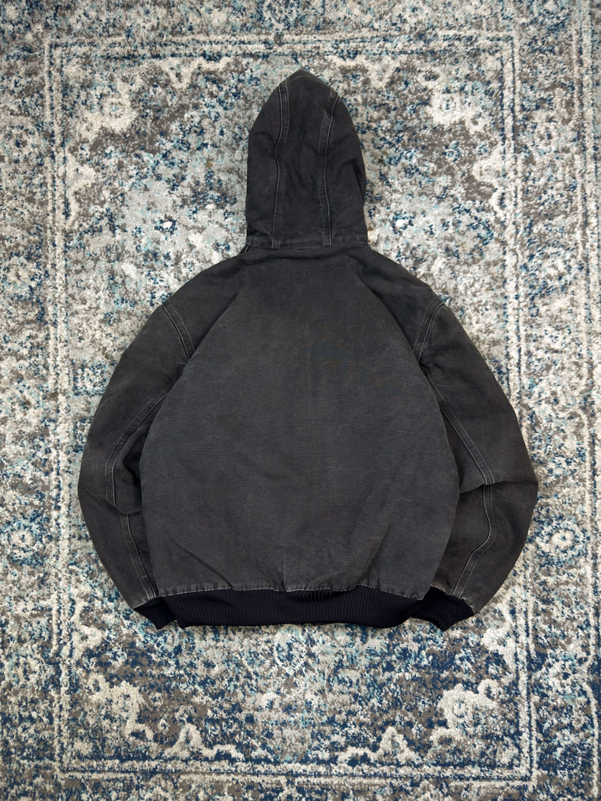 Vintage Carhartt Insulated Canvas Workwear Hooded Active Jacket Size Medium