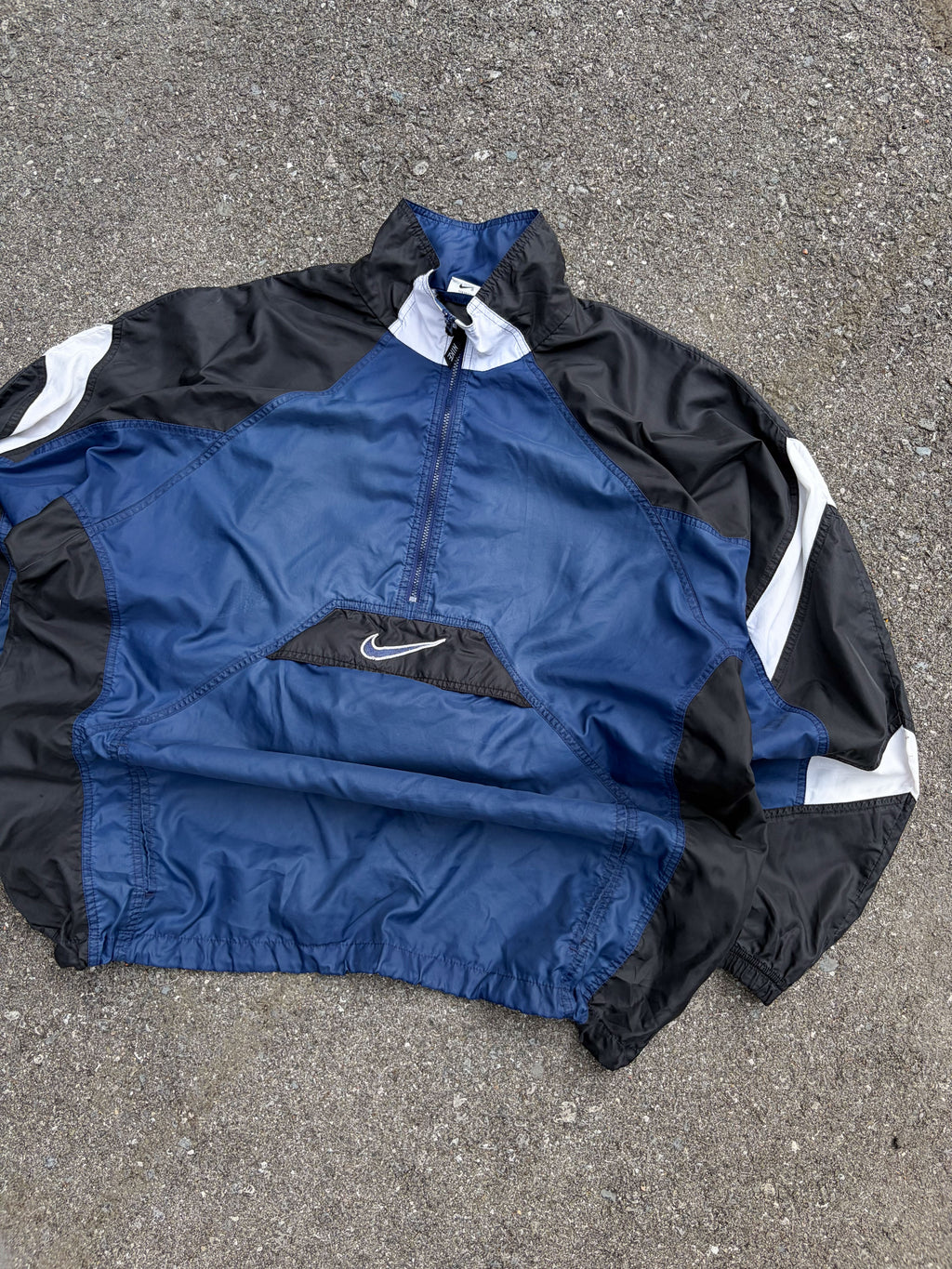 Vintage Nike Embroidered Middle Swoosh 1/2 Zip Anorak Windbreaker Jacket Size XL