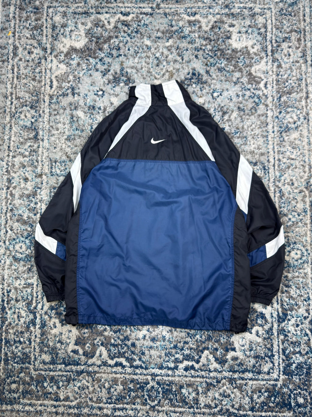 Vintage Nike Embroidered Middle Swoosh 1/2 Zip Anorak Windbreaker Jacket Size XL