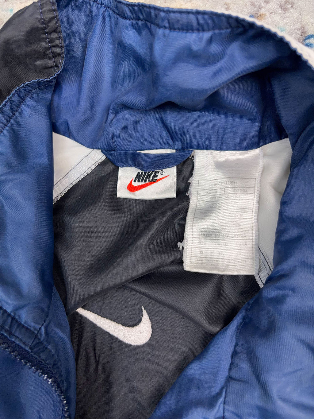 Vintage Nike Embroidered Middle Swoosh 1/2 Zip Anorak Windbreaker Jacket Size XL