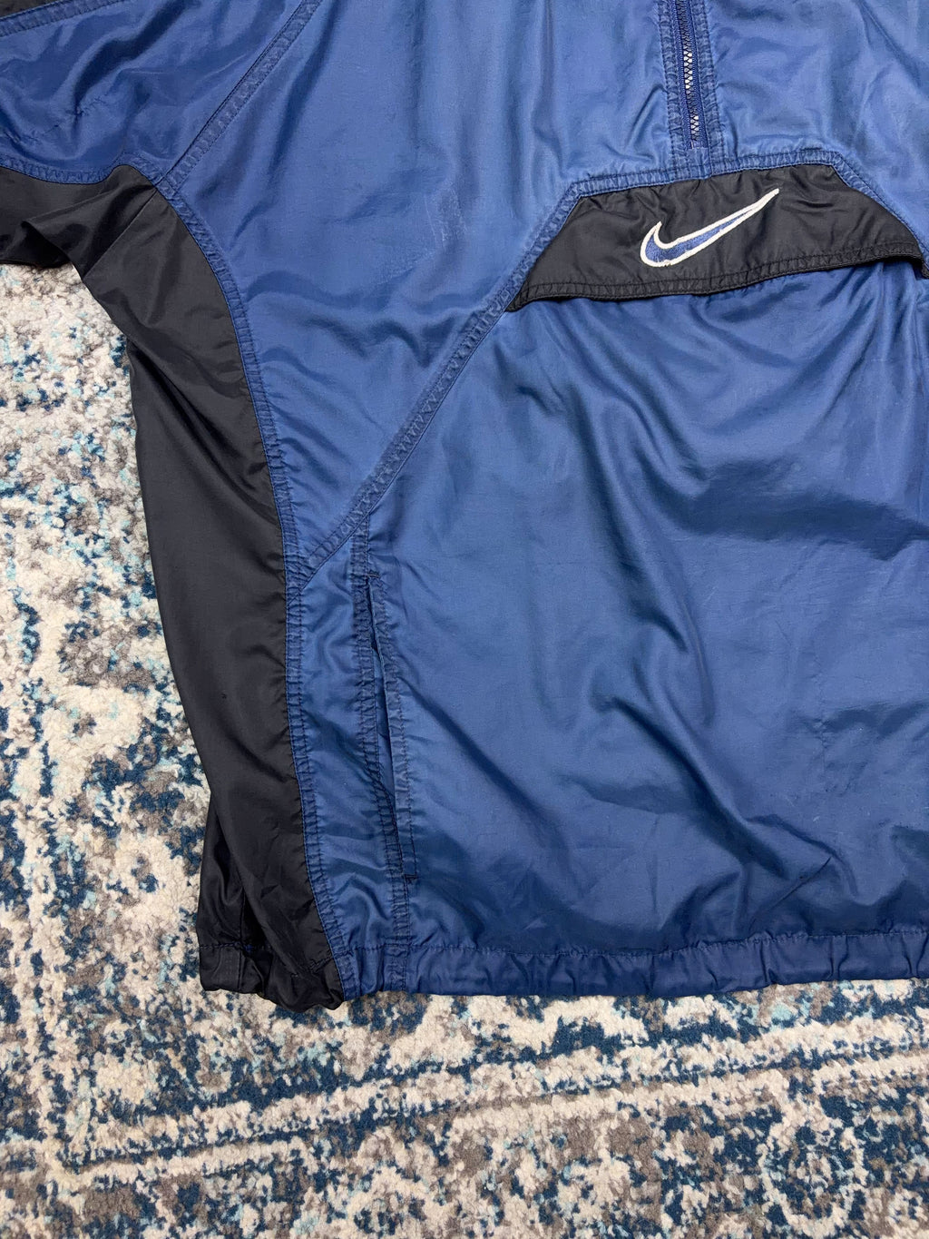 Vintage Nike Embroidered Middle Swoosh 1/2 Zip Anorak Windbreaker Jacket Size XL