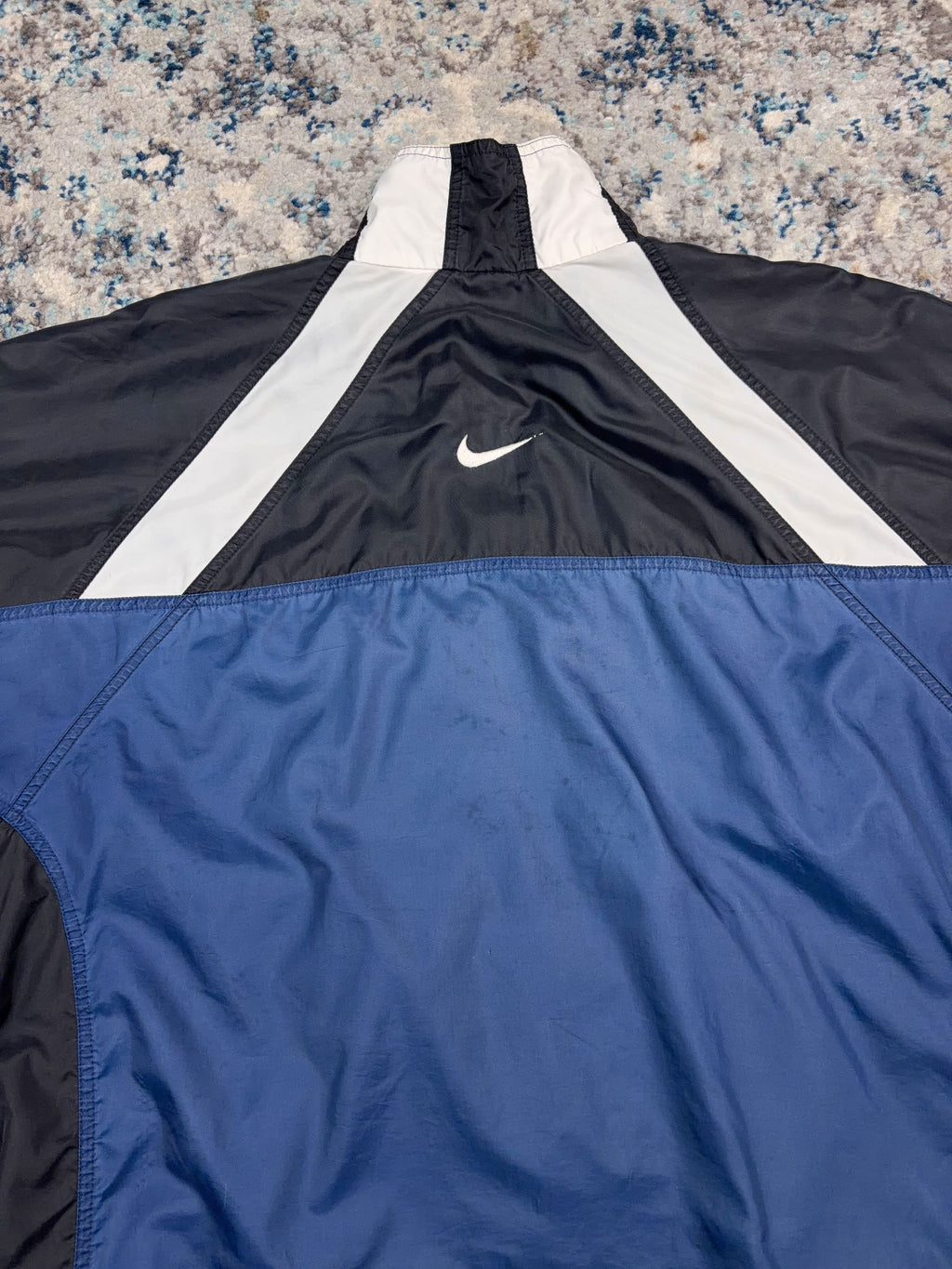 Vintage Nike Embroidered Middle Swoosh 1/2 Zip Anorak Windbreaker Jacket Size XL