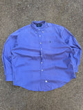 Vintage 90s Polo Ralph Lauren Embroidered Pony Long Sleeve Button Up Shirt Size XL