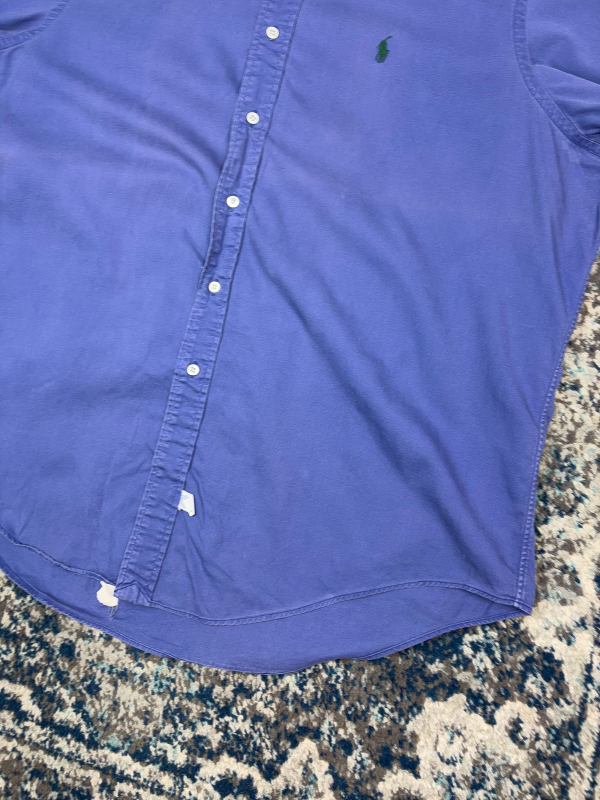 Vintage 90s Polo Ralph Lauren Embroidered Pony Long Sleeve Button Up Shirt Size XL