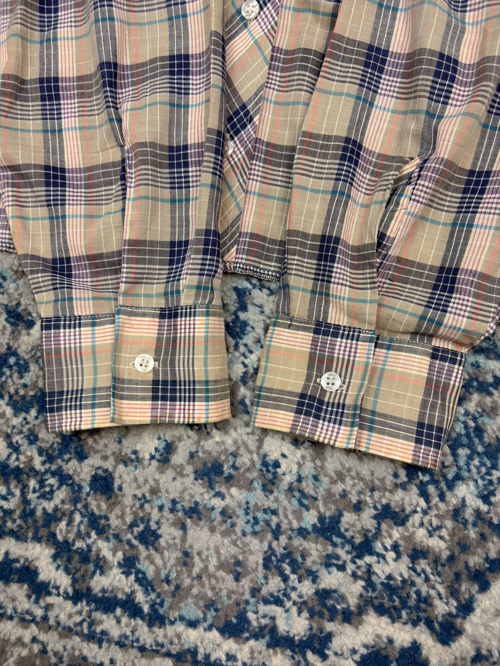 Vintage 90s Wrangler Plaid Long Sleeve Reworked Cropped Button Up Shirt Size XL