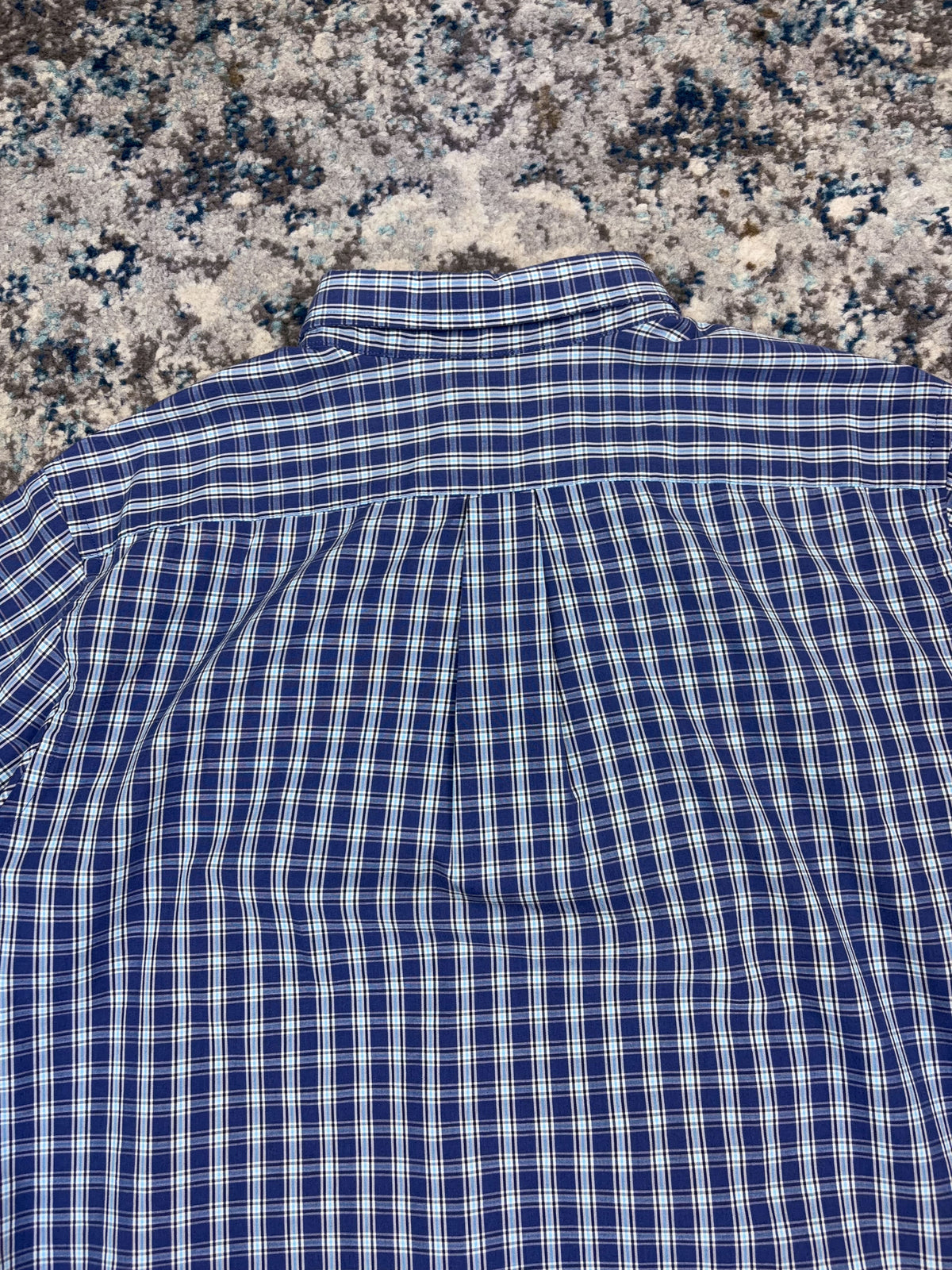 Vintage Croft & Barrow Plaid Long Sleeve Reworked Cropped Button Up Shirt Size Large
