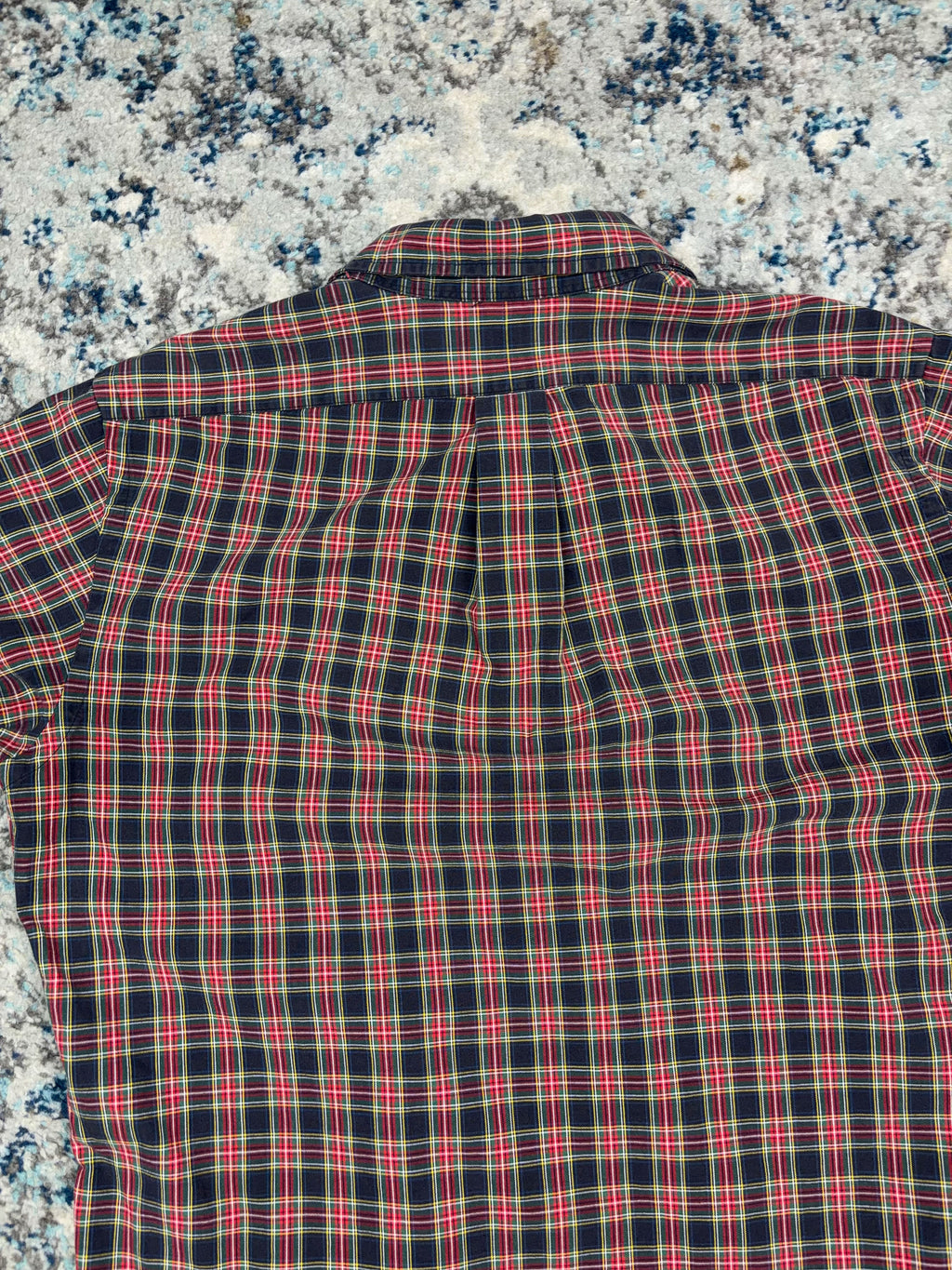Vintage Polo Ralph Lauren Embroidered Pony Plaid Long Sleeve Button Up Shirt Size Large