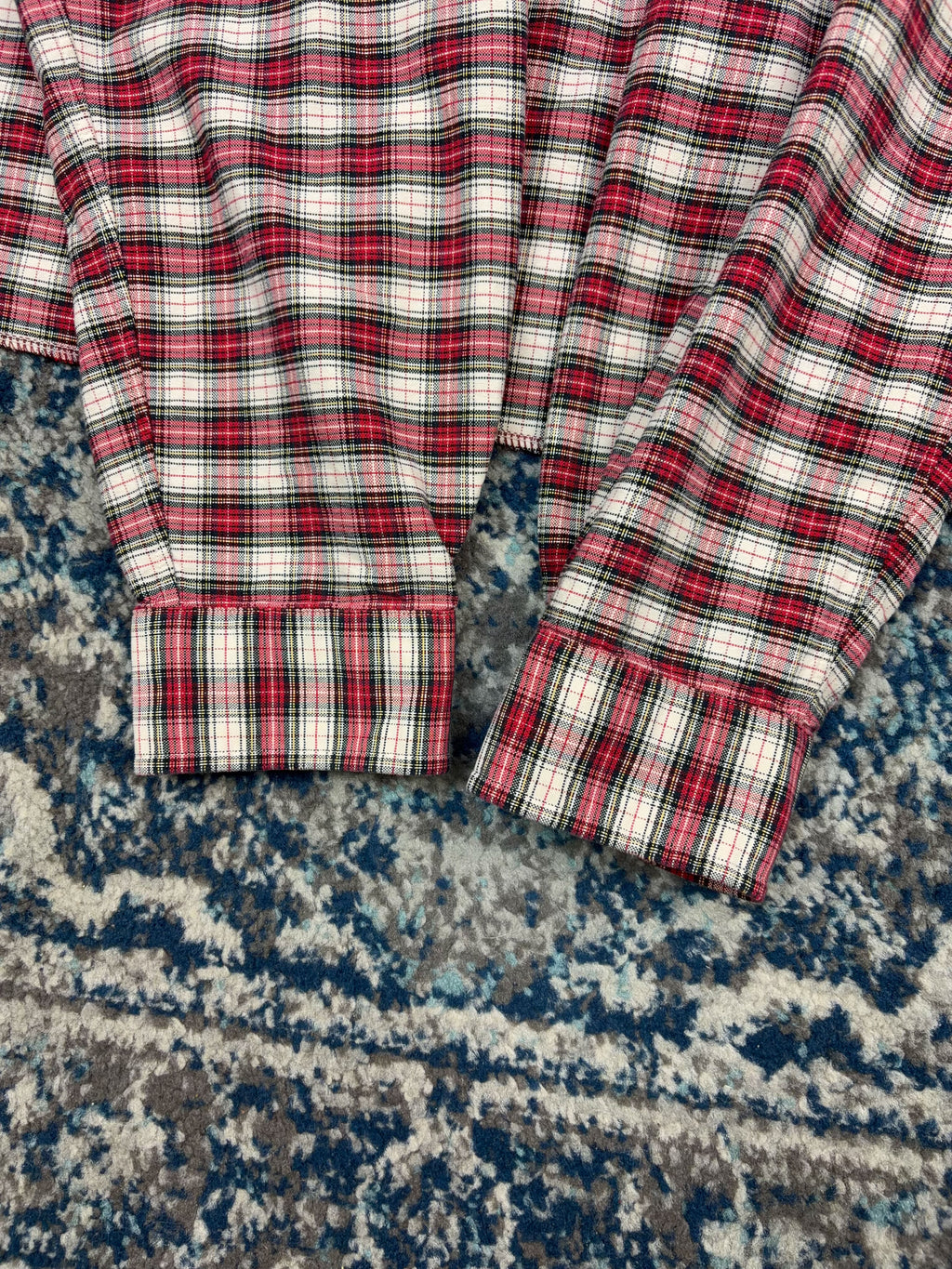 Vintage Polo Ralph Lauren Embroidered Pony Plaid Reworked Cropped Button Up Shirt Size 2XL
