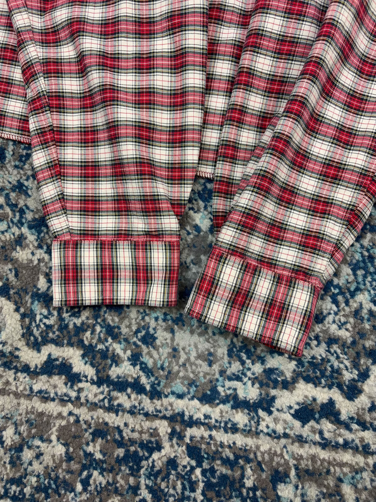 Vintage Polo Ralph Lauren Embroidered Pony Plaid Reworked Cropped Button Up Shirt Size 2XL