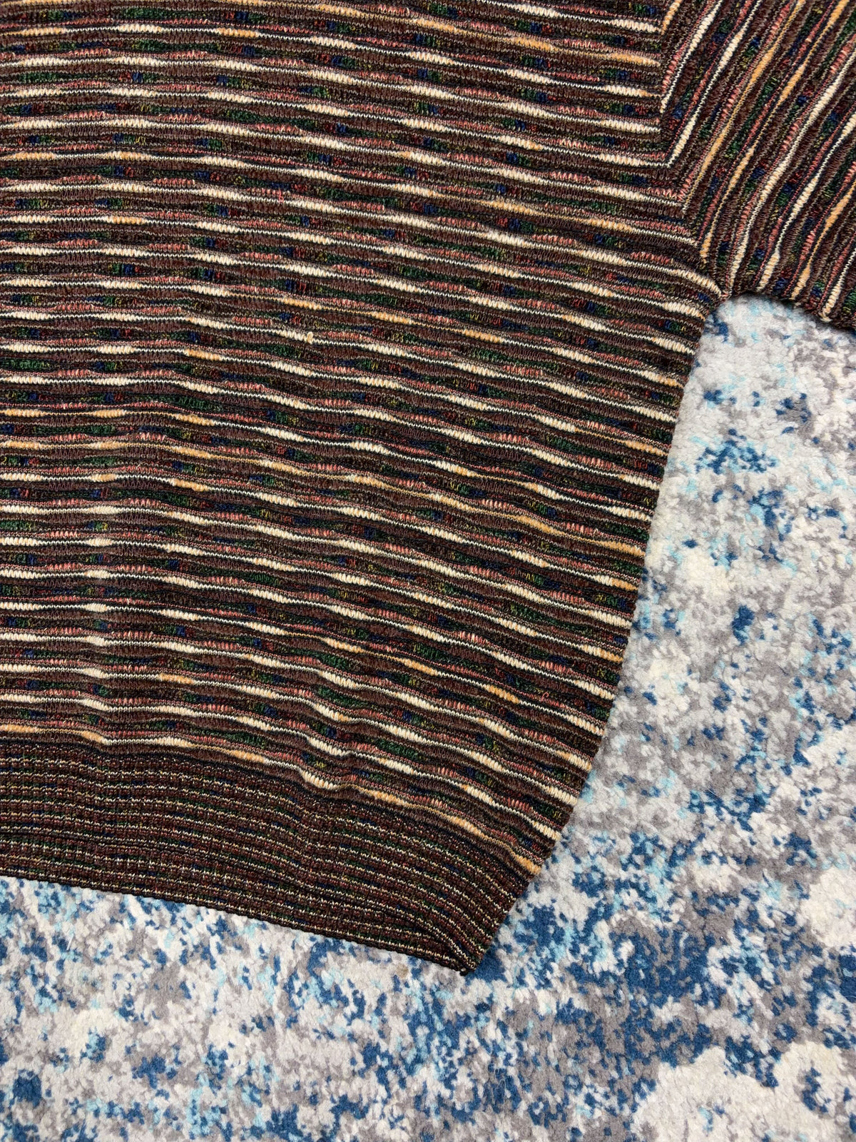 Vintage 90s Norm Thompson Textured Pattern Pullover Knit Sweater Size Large