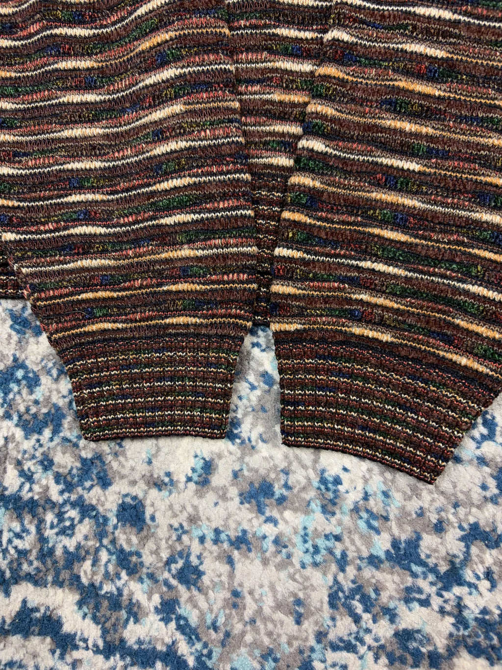 Vintage 90s Norm Thompson Textured Pattern Pullover Knit Sweater Size Large
