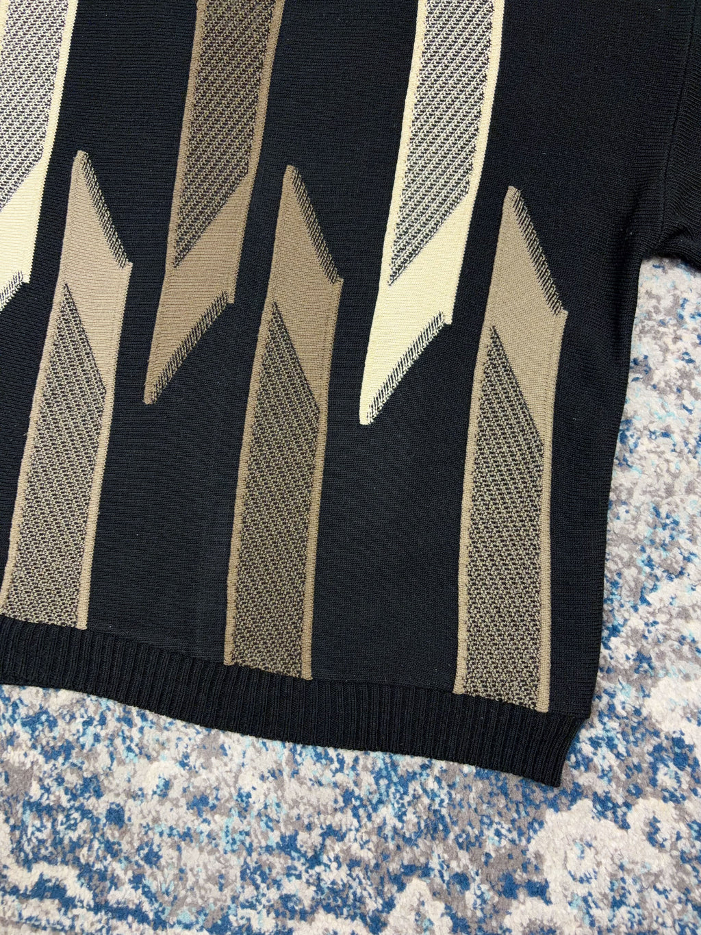 Vintage Protege Textured Stripe Pattern Pullover Knit Sweater Size 2XL