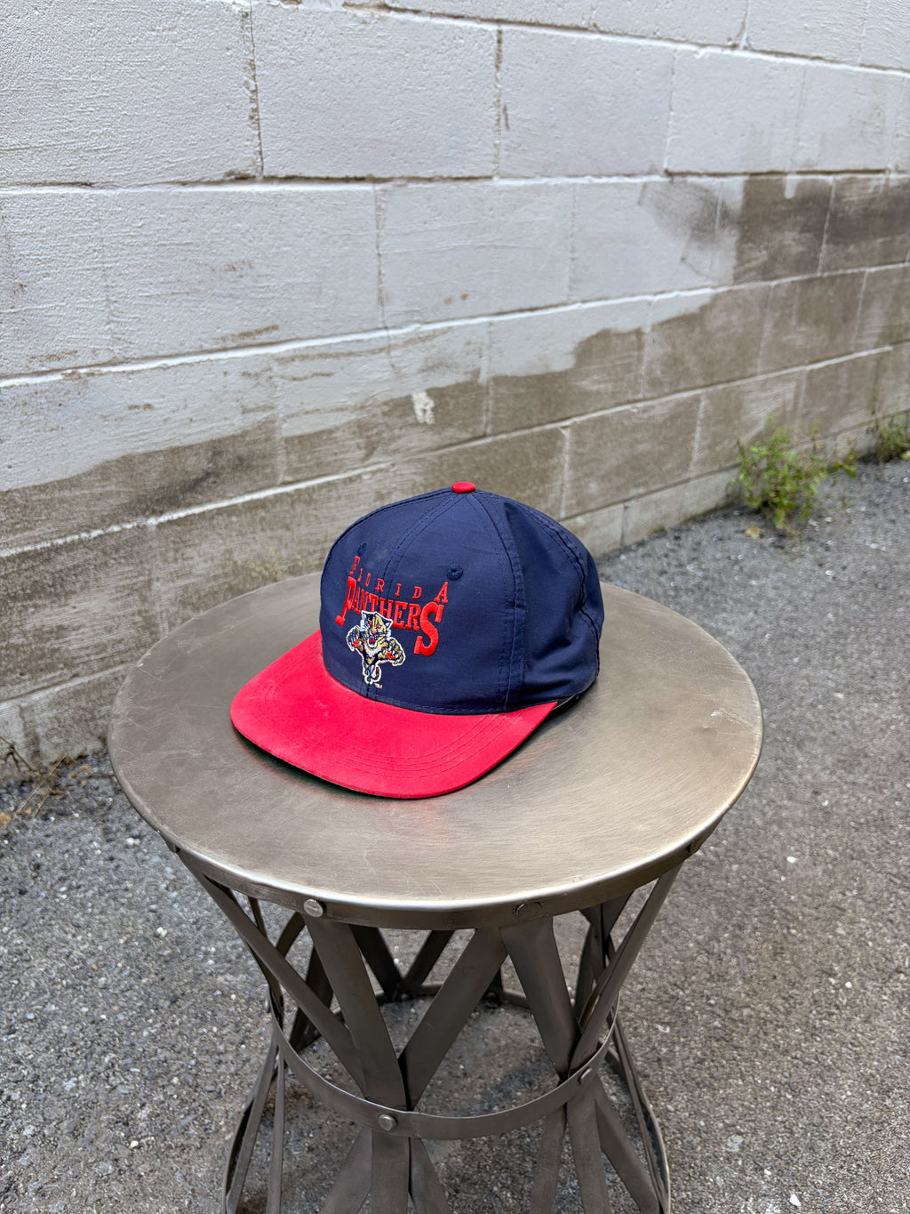 Vintage Florida Panthers NHL Embroidered Spellout Logo Snapback Hat Size YOUTH 4-7