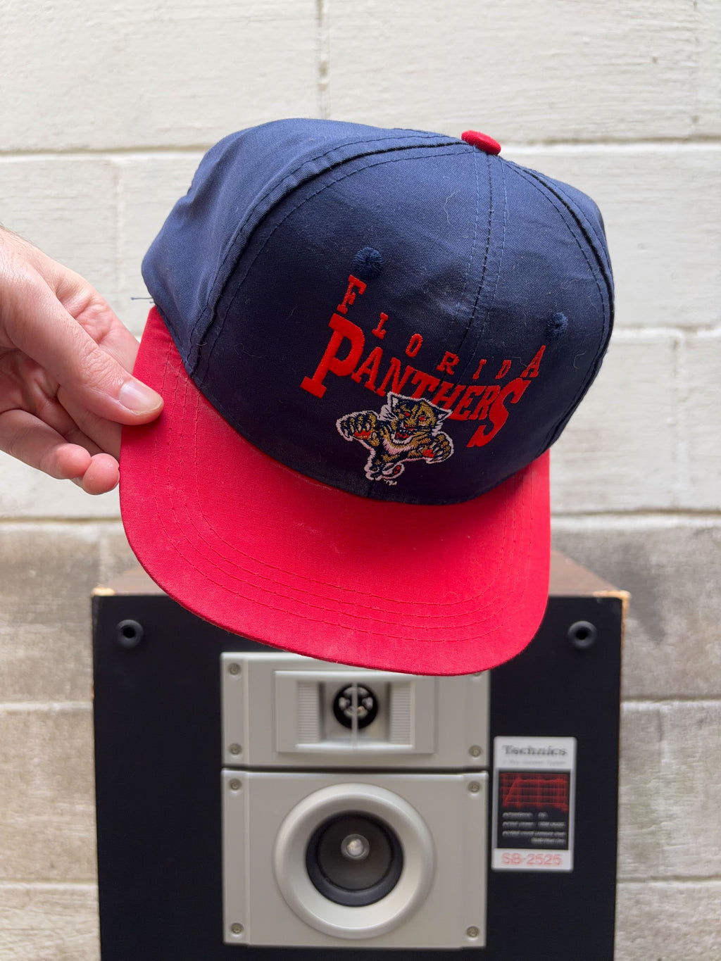 Vintage Florida Panthers NHL Embroidered Spellout Logo Snapback Hat Size YOUTH 4-7